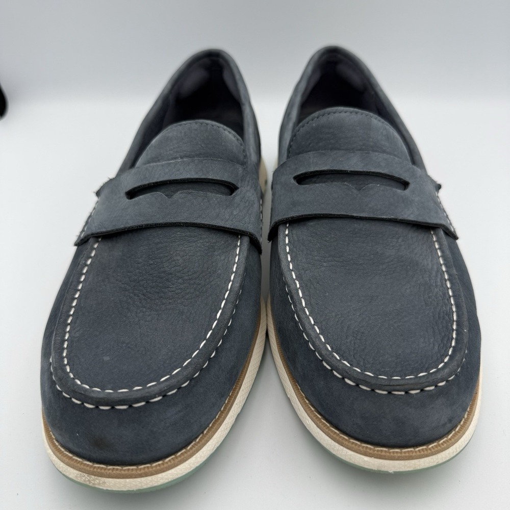 COLE HAAN 4 Zerogrand Loafer Men's Size US 10.5M Suede Blue/White C34106